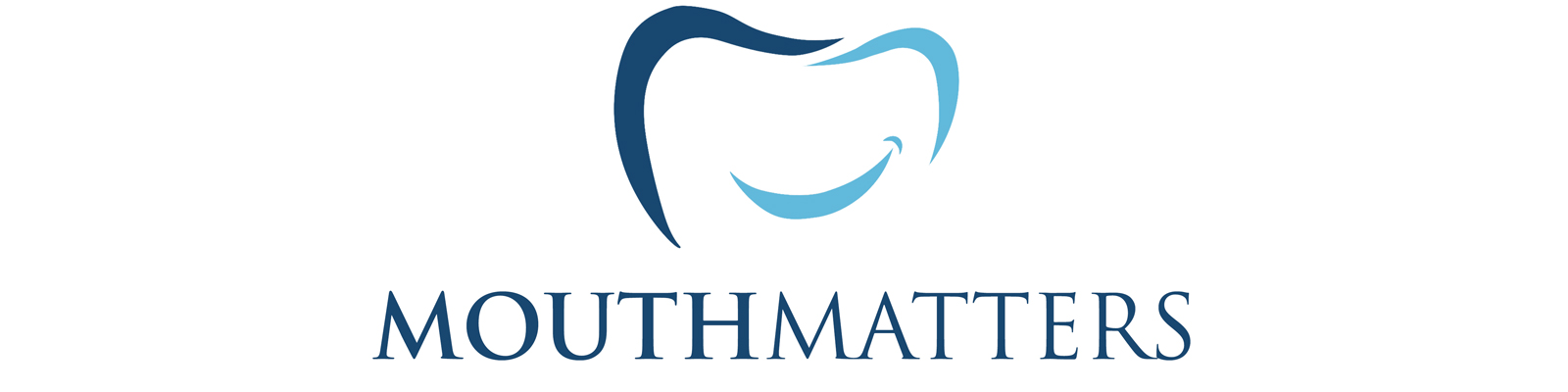 Logo of a tooth and mouth-matters.