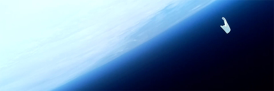 The balloon above the Earth