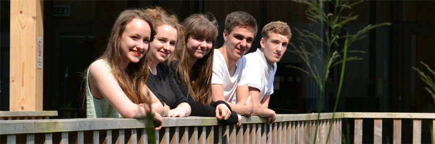 left to right: Beth Hurst, Lucy Smith, Honor Vincent, Alex Wood and Corwyn Hall